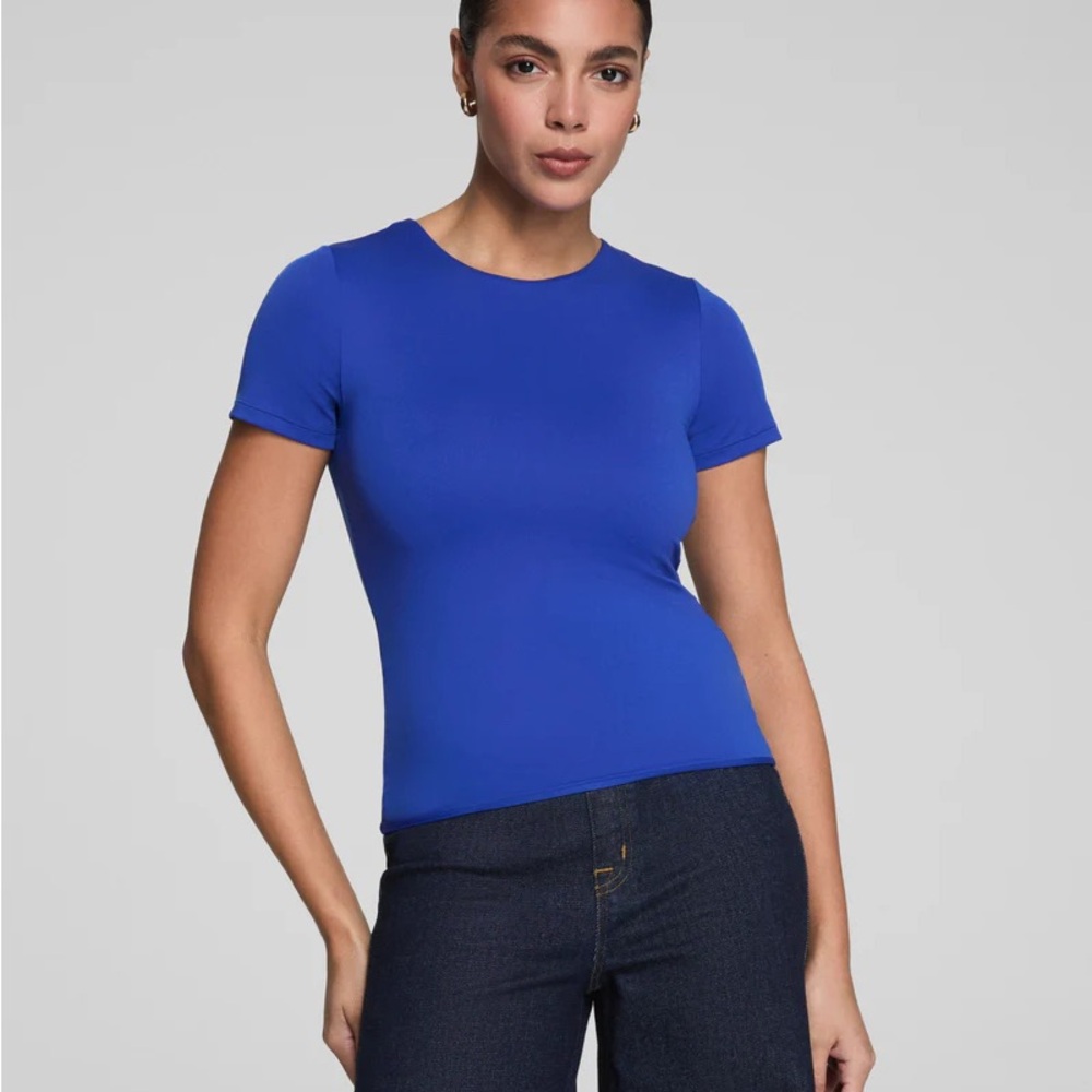 SPANX Jersey Crewneck Short Sleeve Tee NWT